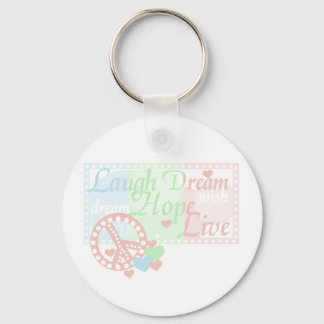 Peace Laugh Dream Hope Live Sleutelhanger