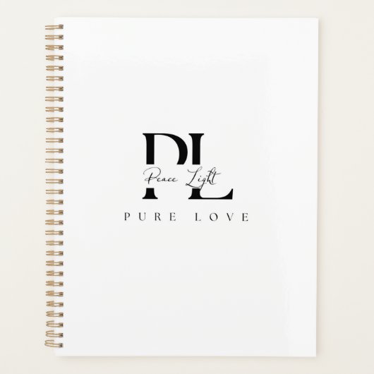 “Peace Light – Pure Love Logo Planner (Voorkant)