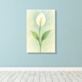 Peace Lily Canvas Afdruk (Insitu (Houten vloer))