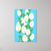Peace Lily Illustration Canvas Afdruk (Voorkant)