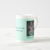 Peace Lily Porselein Kop (Voorkant rechts)