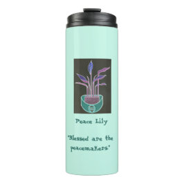 Peace Lily Thermosbeker