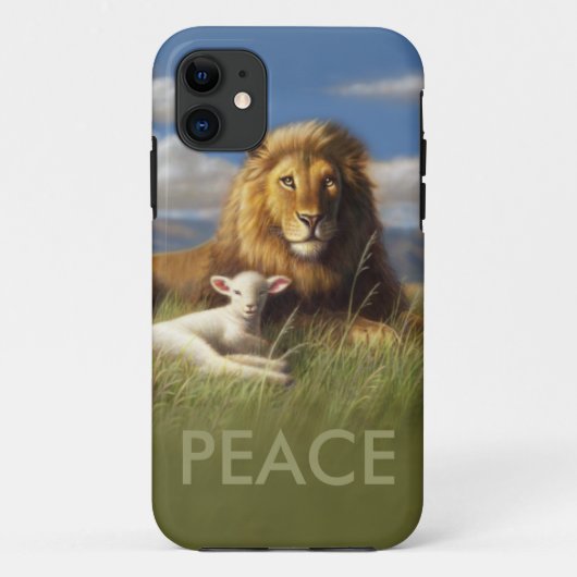 Peace Lion en Lamb-draagtas Case-Mate iPhone Case (Achterkant)