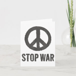 Peace Logo Hippie-symbool Stop Oorlogsprotest Peac Kaart