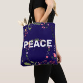 PEACE Logo Navy Draagtas (Dichtbij)