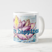 Peace Lotus Art Jumbo Coffee Mug (Devant droit)