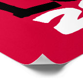 Peace Love 2013 Poster Art Print (Red) (Coin)