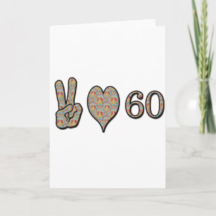 Peace Love 60 Kaart