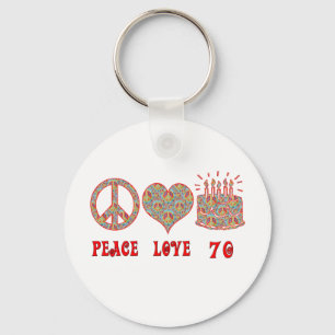 Peace Love 70 Sleutelhanger
