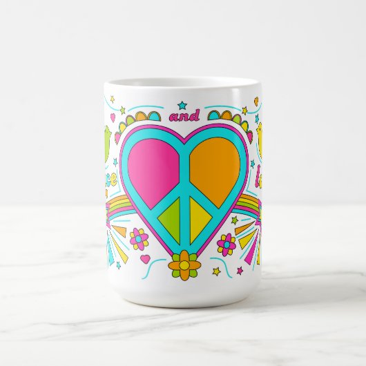Peace & Love 70s Graffiti Mok (Center)