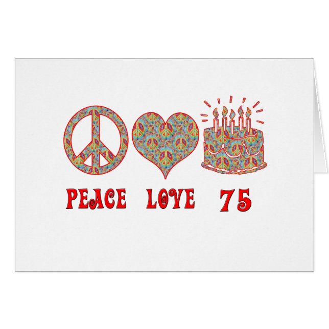Peace Love 75 (Voorkant Horizontaal)