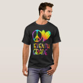 Peace Love 7e Grade Back School 7e Grade T-shirt (Voorkant volledig)