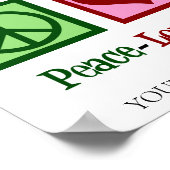 Peace Love Accounting Kantoor Poster (Hoek)