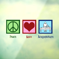 Peace Love Acupunction Cute Acupuncturist