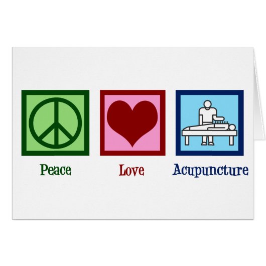 Peace Love Acupuncture Office Carte de vacances (Devant horizontal)
