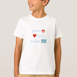 Peace Love and Aruba children T-shirt
