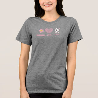 Peace, Love and Cats Doodles  Tri-Blend Shirt