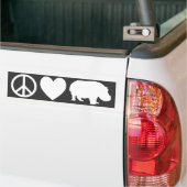 Peace Love and Hippos Bumpersticker (Op Truck)