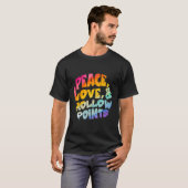 Peace Love and Hollow points T-shirt (Voorkant volledig)