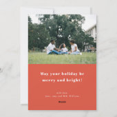 Peace Love and Hope Flat Holiday Kaart (Achterkant)