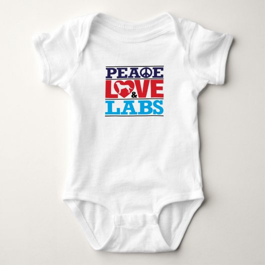 Peace Love and Labs Romper (Voorkant)