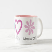 Peace Love and Macaroni Mok (Voorkant rechts)