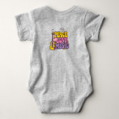 Peace, Love, And Music Baby Bodysuit (Achterkant)