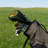 Peace Love and Pizza grappig gepersonaliseerd Golfheadcover (Insitu)