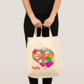 Peace Love and Popsicles-Grocery Canvas tas (Voorkant (product))