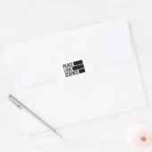 Peace Love And Science ! Autocollant (Enveloppe)