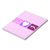 Peace Love and Tumble Notitieblok (Gedraaid)