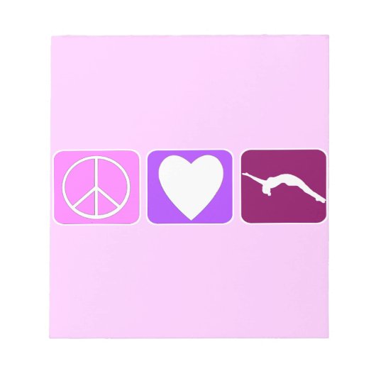 Peace Love and Tumble Notitieblok (Voorkant)