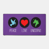Peace love and unicorns bureaumat (Voorkant)