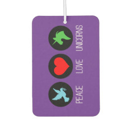 Peace love and unicorns luchtverfrisser