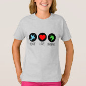 Peace love and unicorns t-shirt (Voorkant)