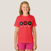 Peace love and unicorns t-shirt (Voorkant volledig)