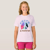 Peace Love and Vegetarian T-shirt (Voorkant volledig)