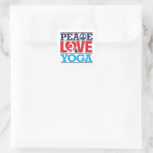 Peace, Love and Yoga Sticker (Tas)