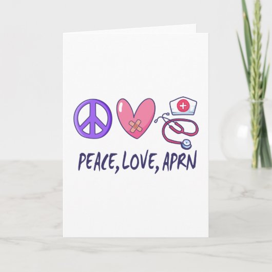 Peace Love APRN Kaart (Voorkant)