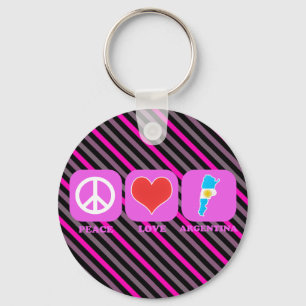 Peace Love Argentina Sleutelhanger