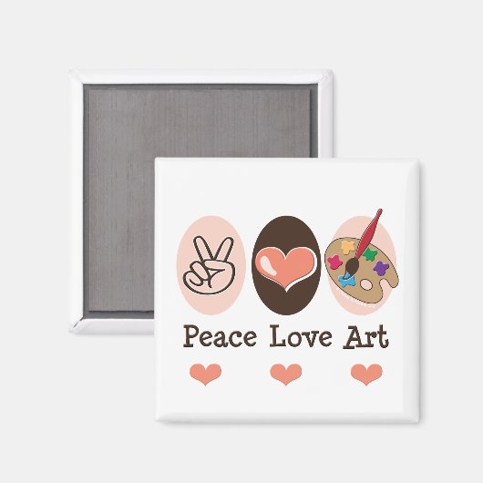 Peace Love Art Magnet (Recto/Verso)