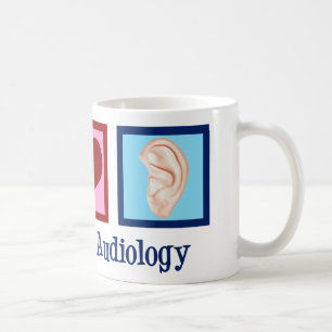 Peace Love Audiology-audioloog Koffiemok