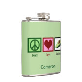 Peace Love Avocado Custom Green Heupfles (Rechts)