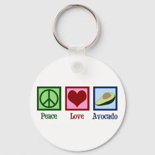 Peace Love Avocado Sleutelhanger