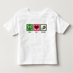 Peace Love Avocados Kinder Shirts