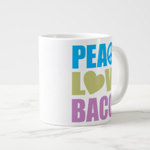 Peace Love Bacon Grote Koffiekop