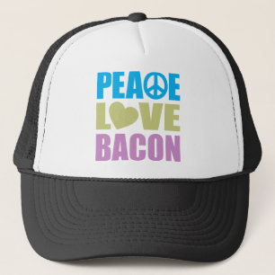 Peace Love Bacon Trucker Pet