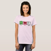 Peace Love Ballet T-shirt (Voorkant volledig)
