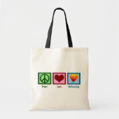 Peace Love Ballooning Tote Bag (Voorkant)