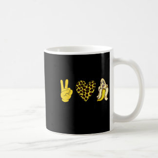 Peace Love Banana Humor Fruitliefhebber Funny Love Koffiemok